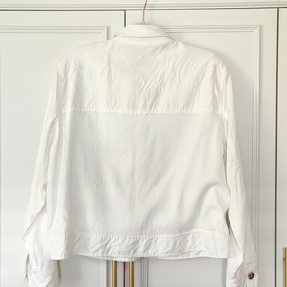 Club Monaco Classic White Linen Blend Jacket Large - Picture 5 of 9